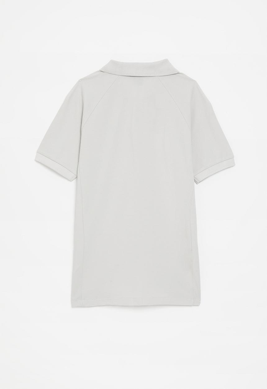 POLO - Boys mpho striped raglan ss golfer - silver grey