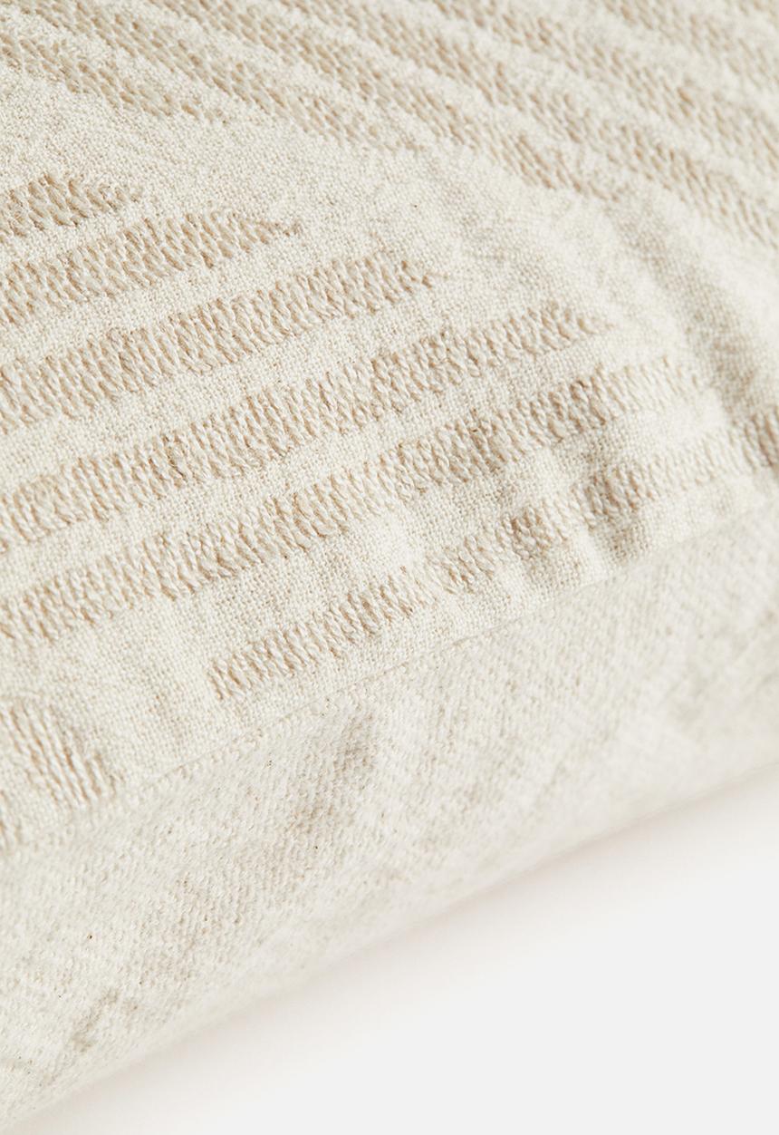 H&M - Textured cushion cover - light beige