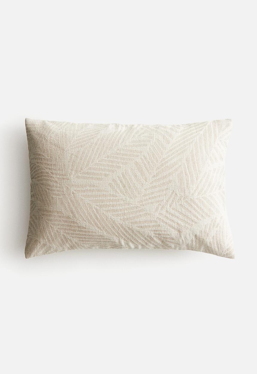 H&M - Textured cushion cover - light beige
