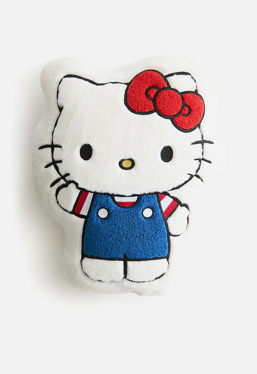 H&M - Figurative pile cushion - white hello kitty