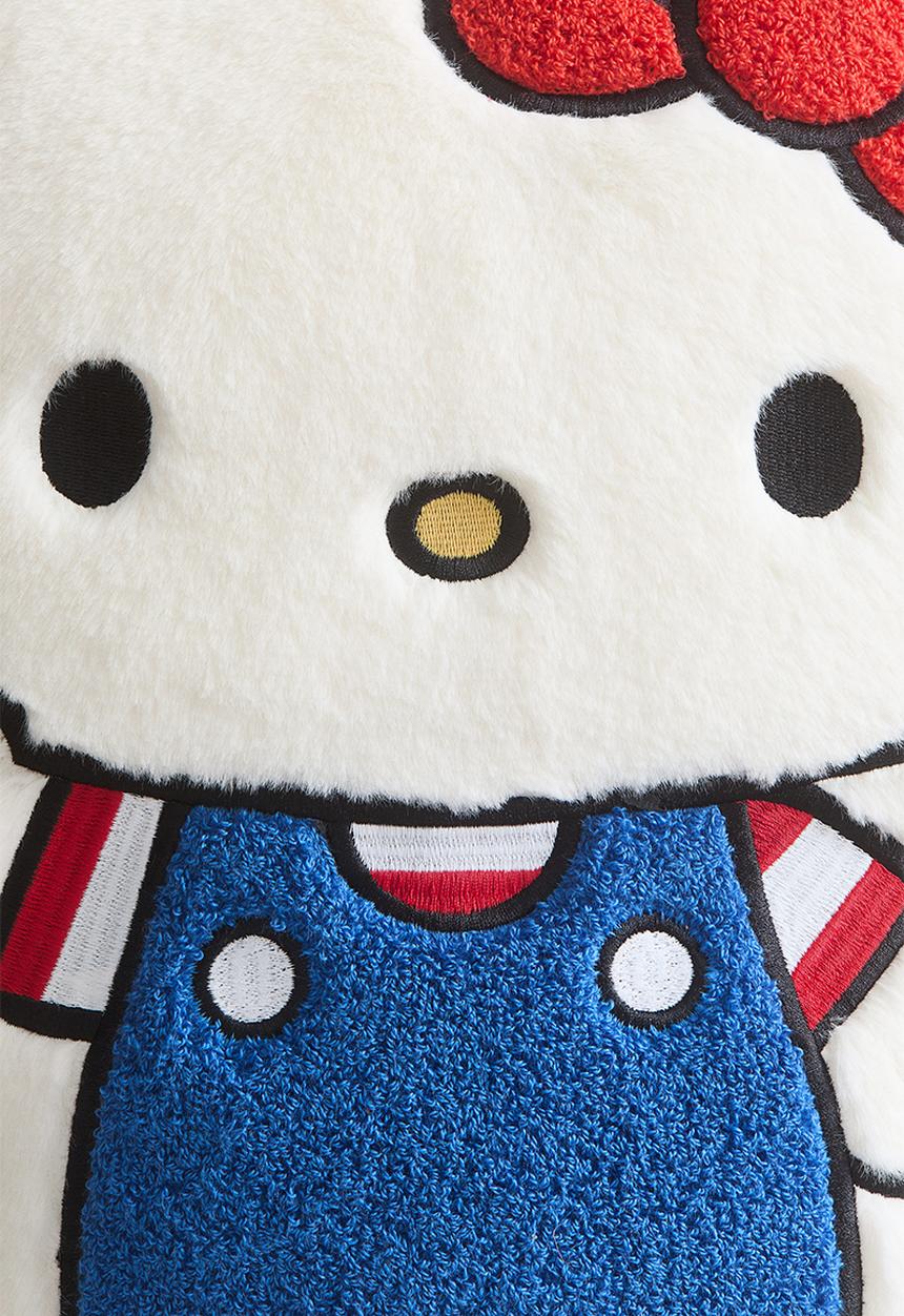 H&M - Figurative pile cushion - white hello kitty