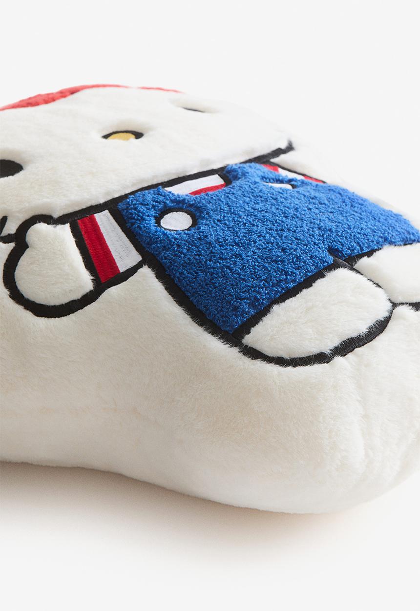 H&M - Figurative pile cushion - white hello kitty