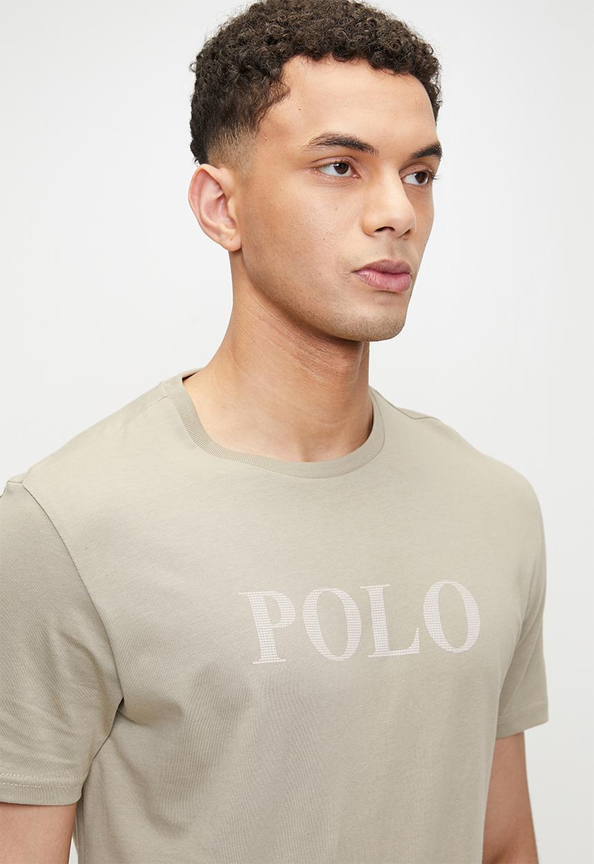 POLO - Daxton logo short sleeve T-shirt - stone