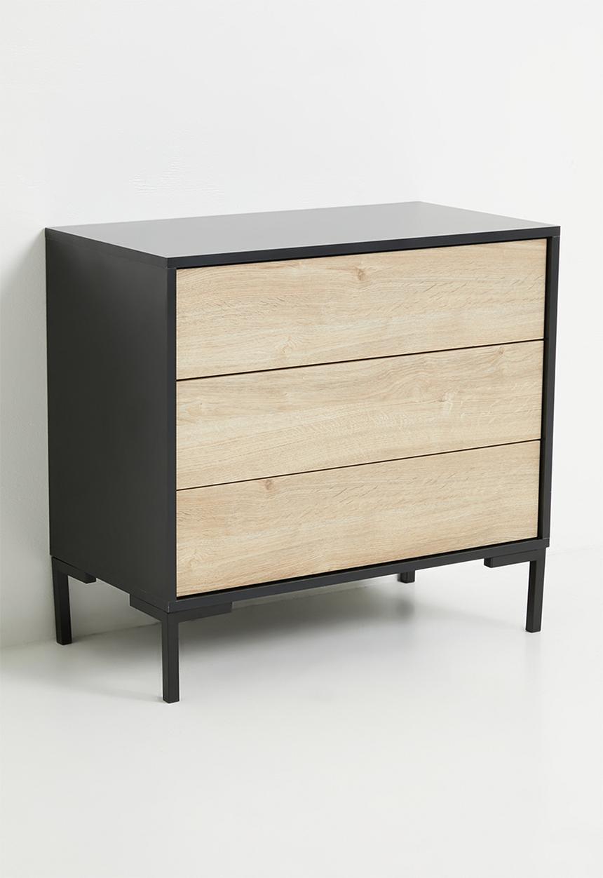 Me&Co - Studio 3 Drawer Chest of Drawers - Natural
