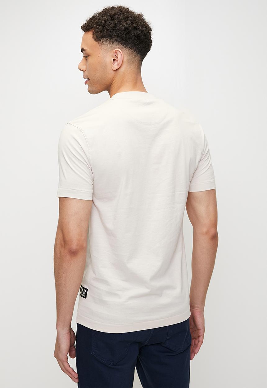 POLO - Mtho pjc short sleeve puff logo tee - off white