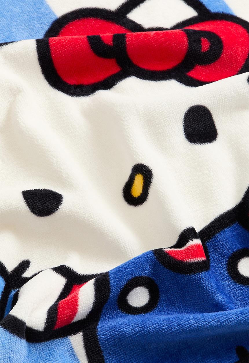H&M - Print-motif terry bath towel - blue hello kitty 