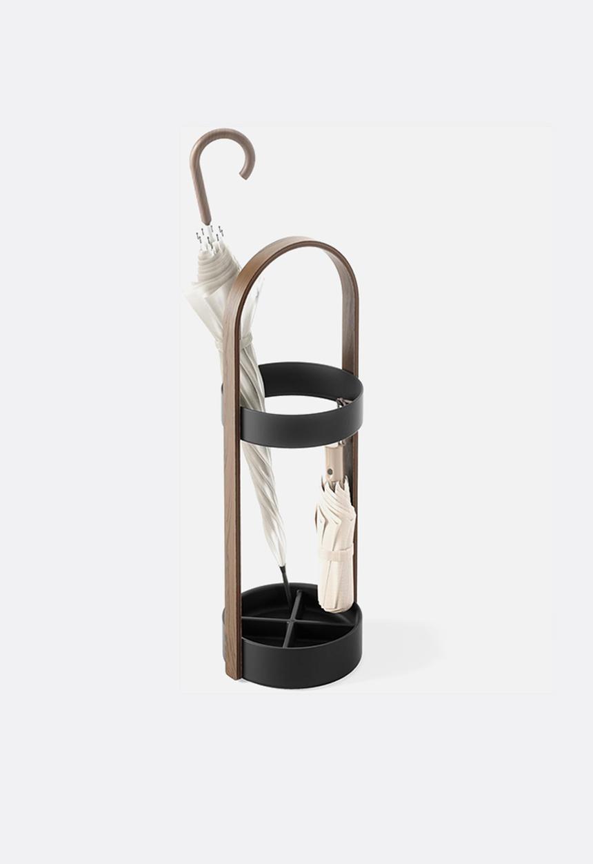 Umbra - Bellwood umbrella stand - walnut