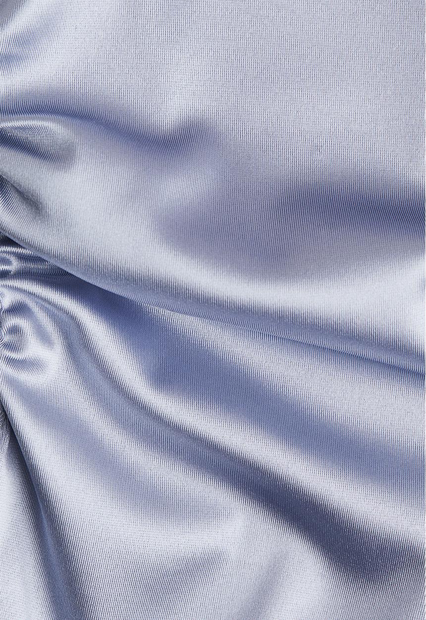 H&M - Draped slip dress - light dusty blue