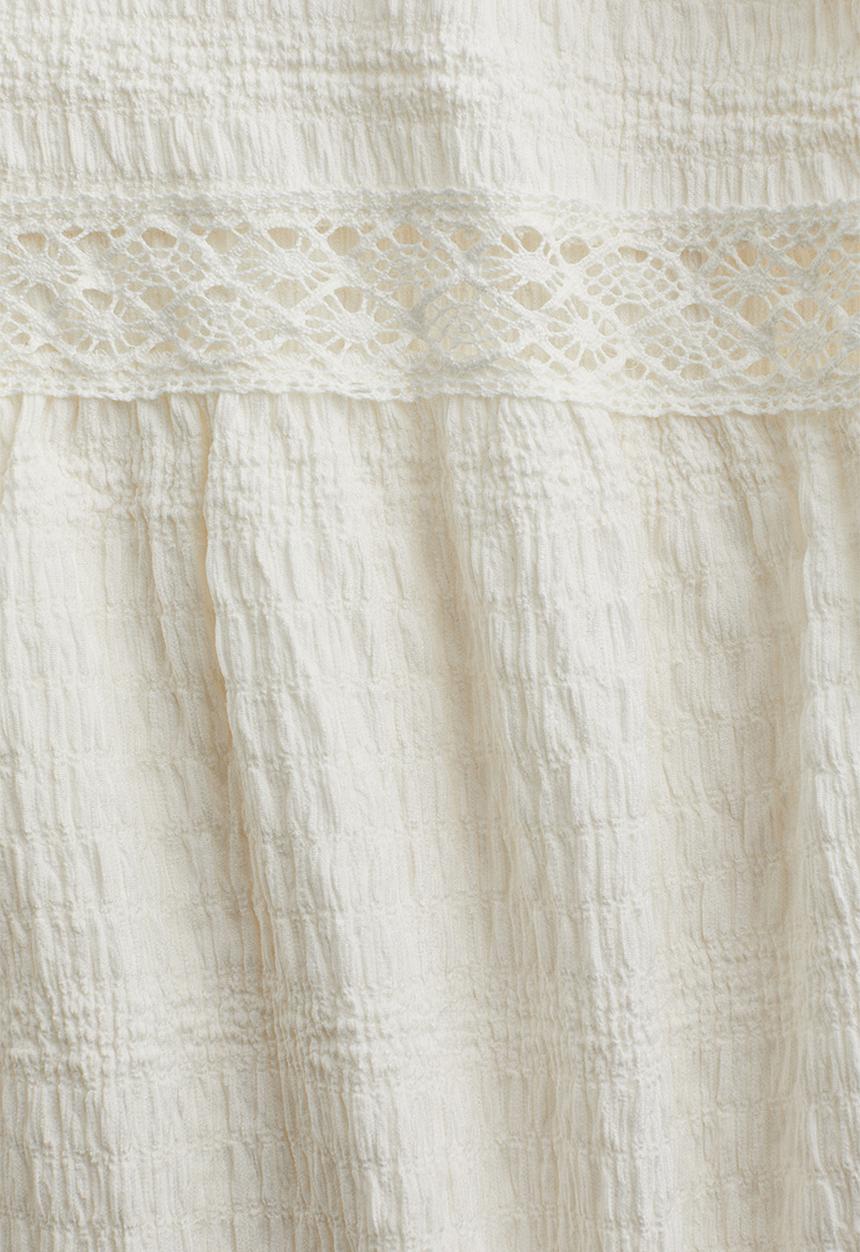 H&M - Textured jersey top - white