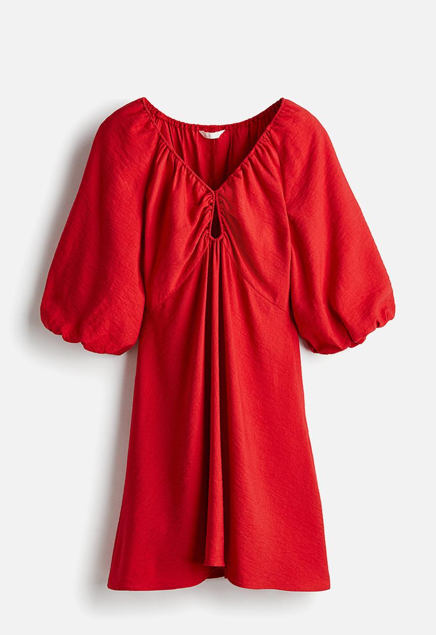 H&M - Crêpe mini dress - red