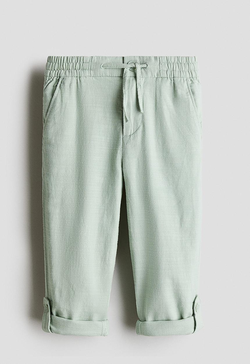 H&M - Cotton roll-up chinos - light green