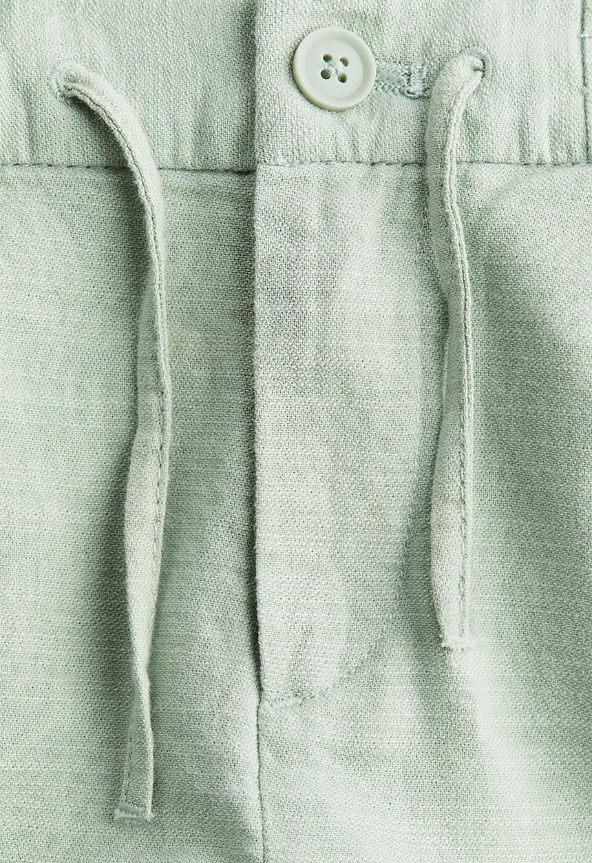 H&M - Cotton roll-up chinos - light green