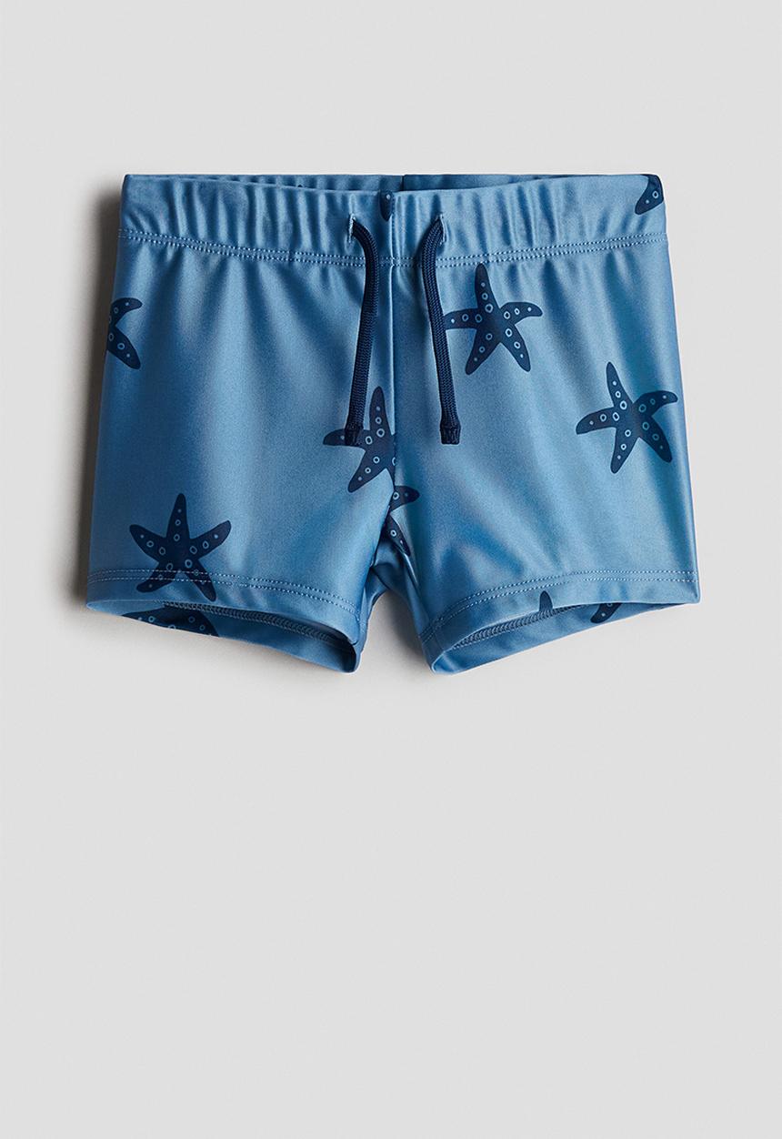 H&M - Printed swimming trunks - blue starfish