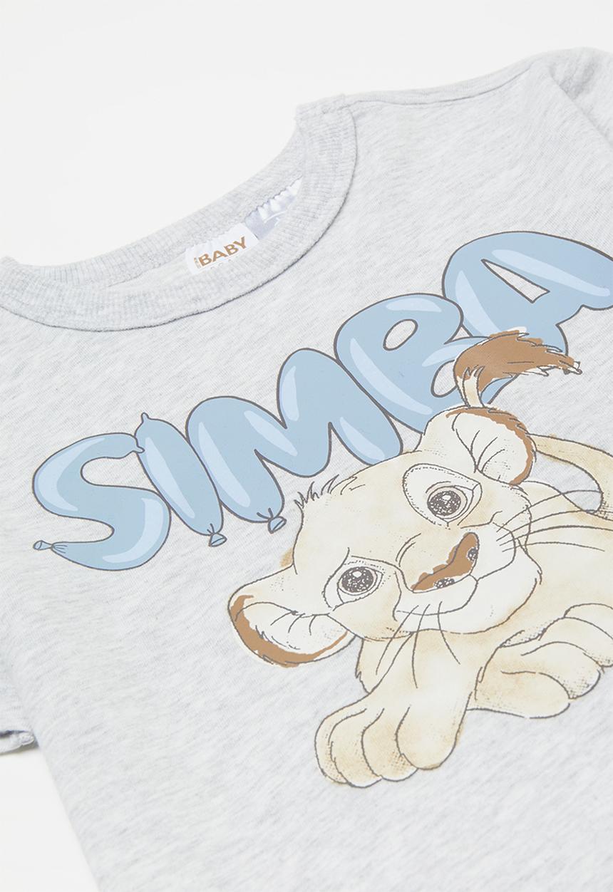 Cotton On - The Lion King Short Sleeve Tee - lcn dis cloud marle/simba