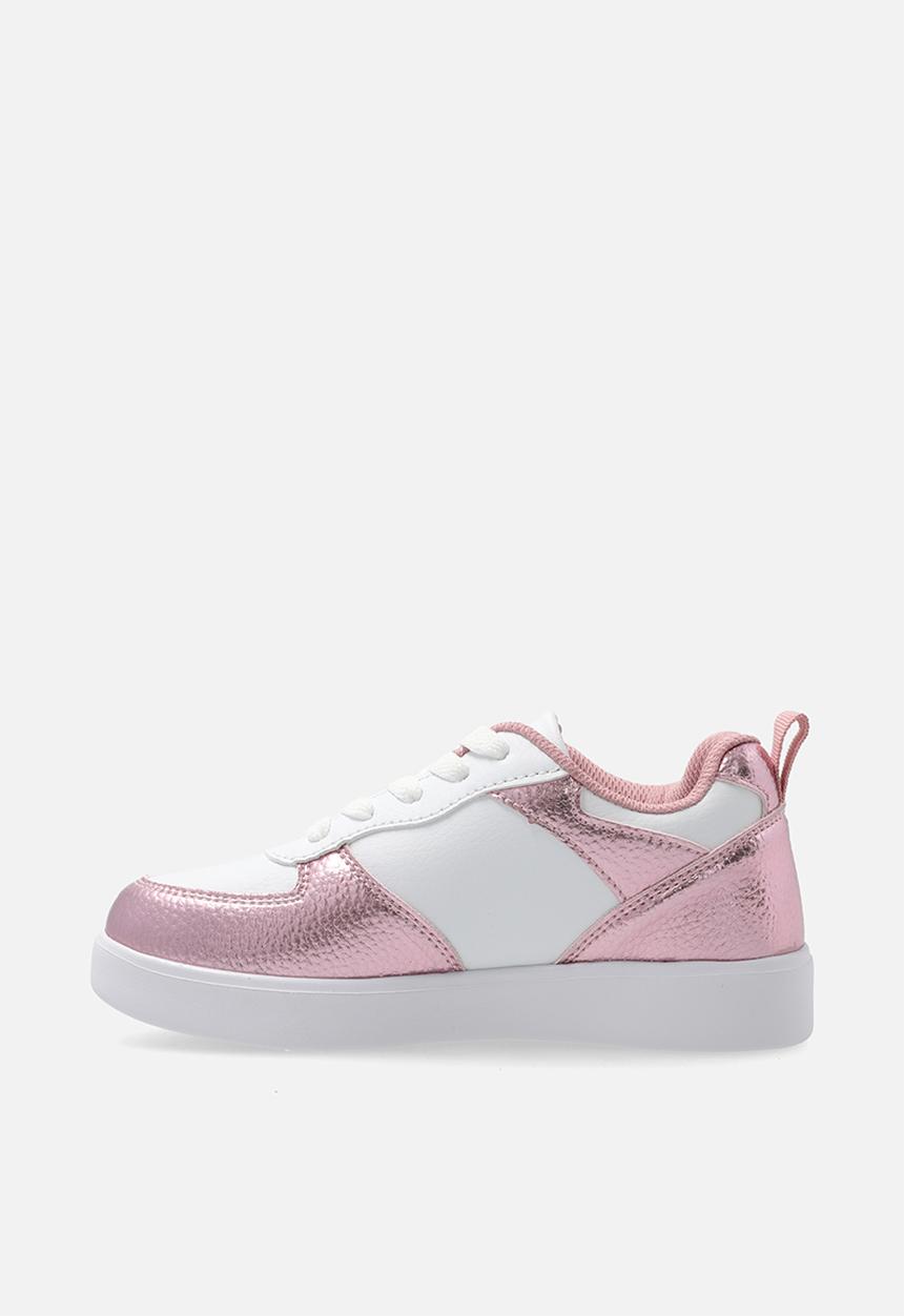 FILA - Lucia lights pre school - white/pink metallic