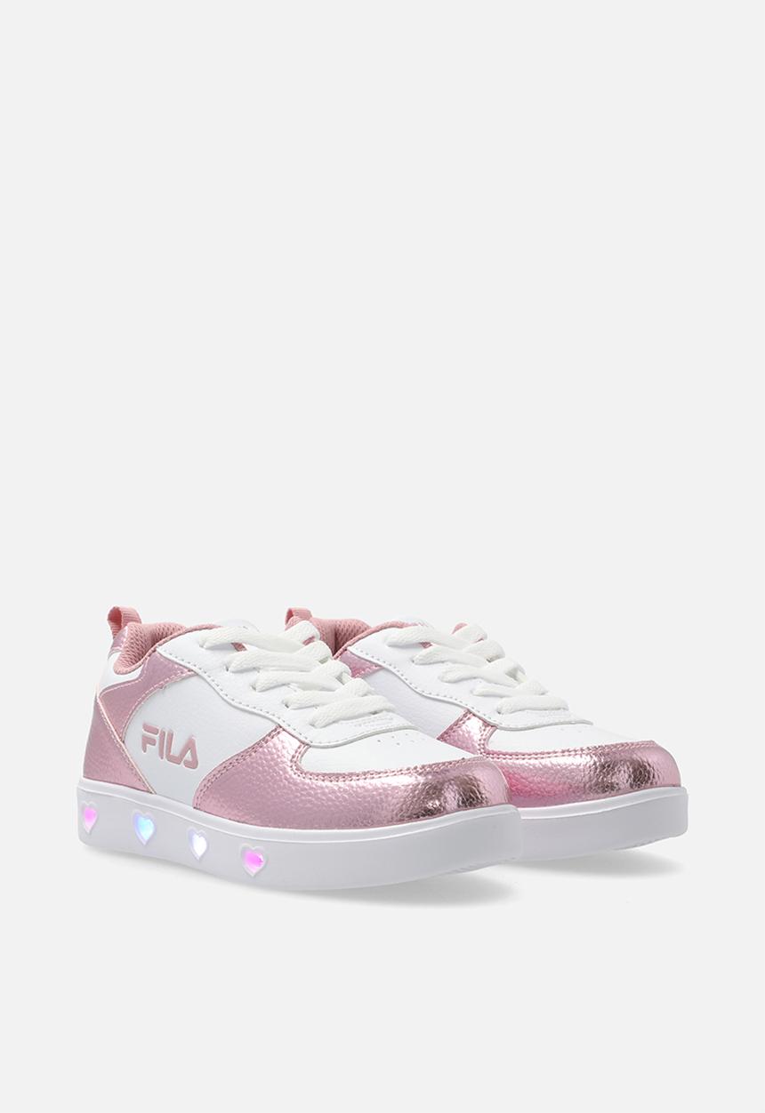 FILA - Lucia lights pre school - white/pink metallic