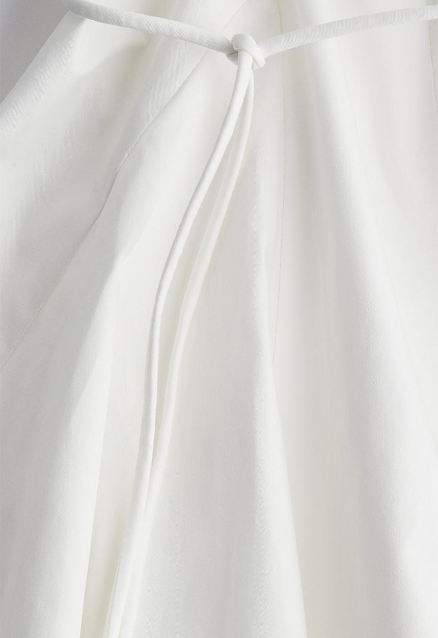 H&M - Flared-skirt dress - white