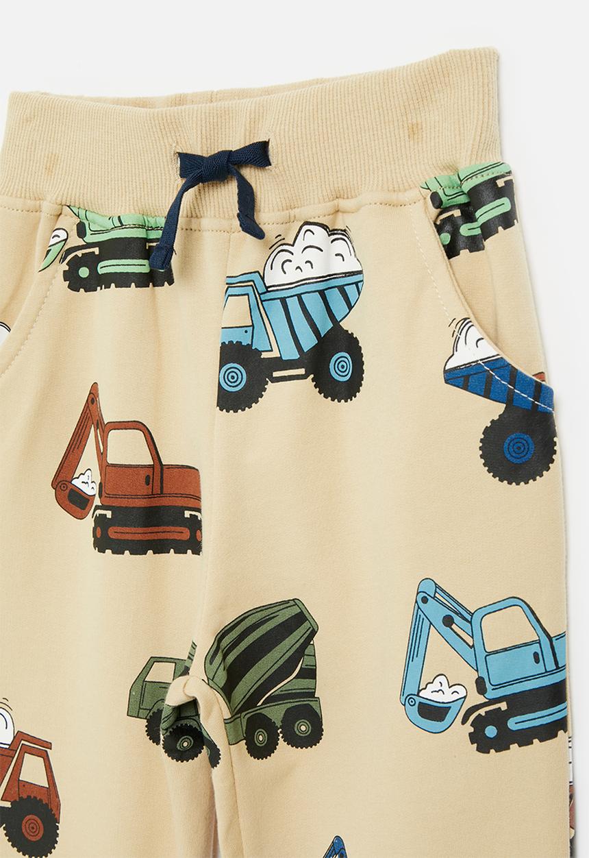Pop Candy - Cuffed jogger pants - beige/fleet