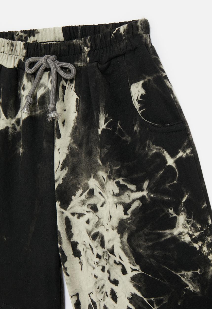 Pop Candy - Tie dye basic shorts - black/cement