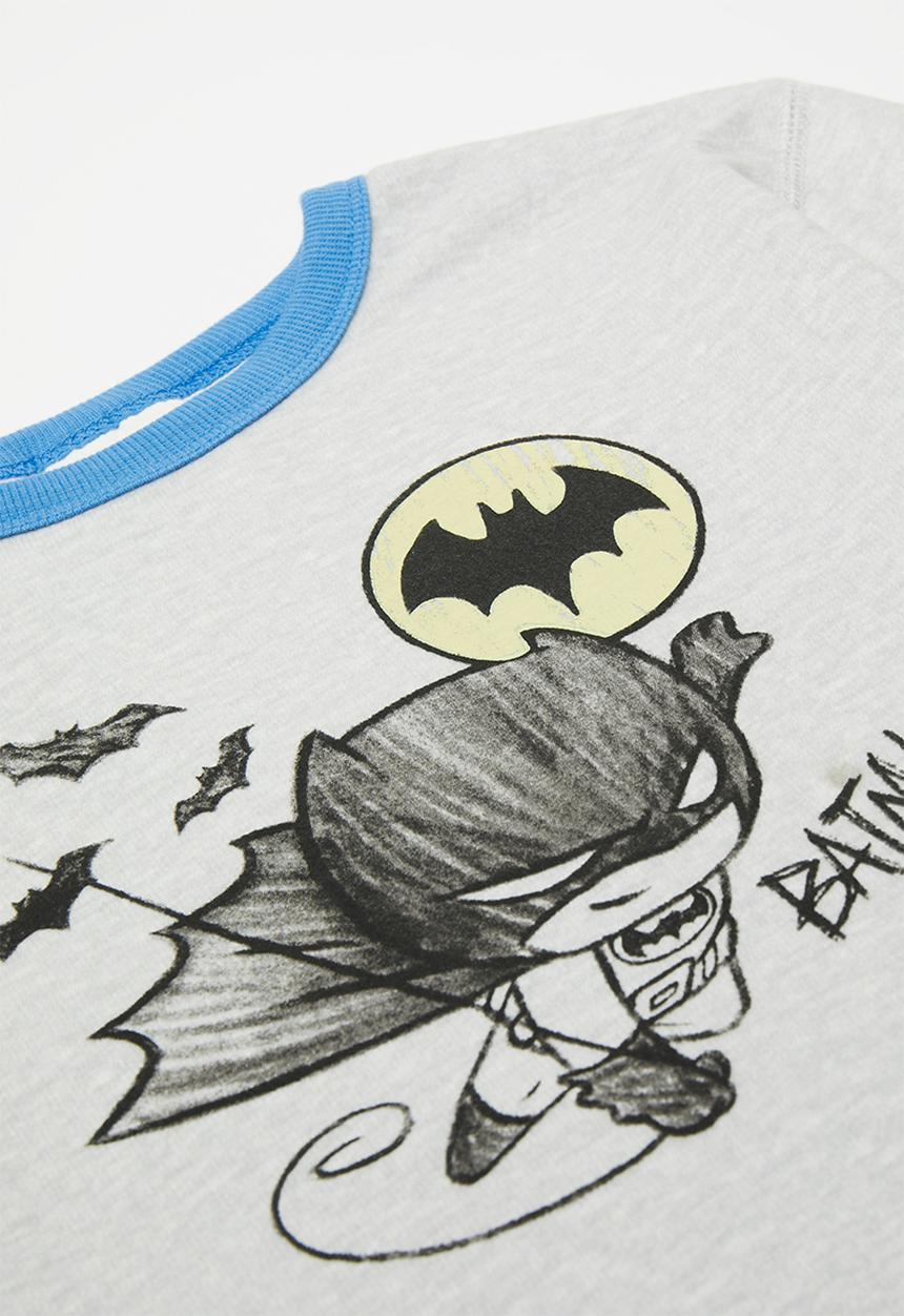 Cotton On - Chuck long sleeve pyjama set licensed - lcn wb cloud marle/batman cartoon