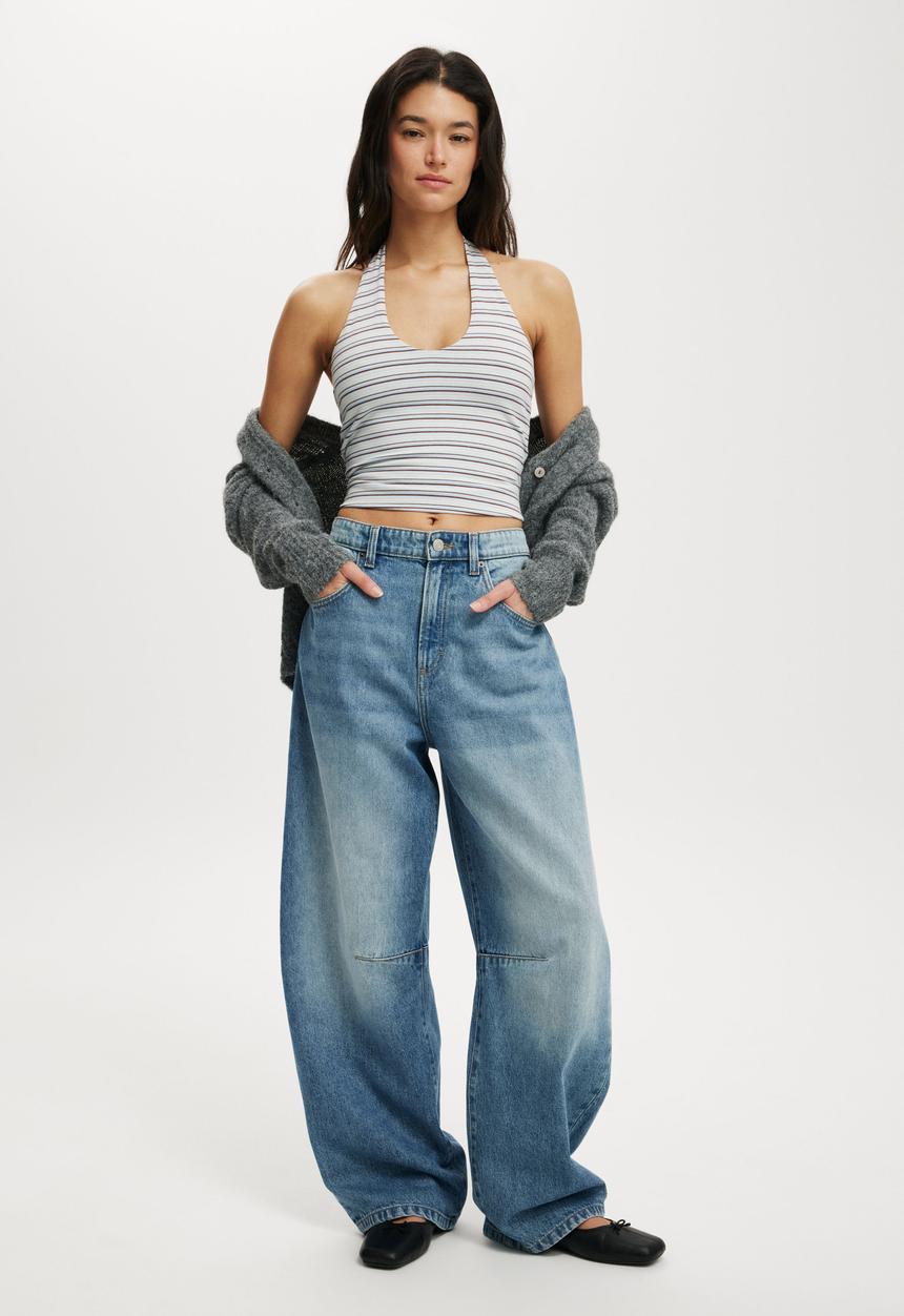 Cotton On - Barrel jean - eve blue