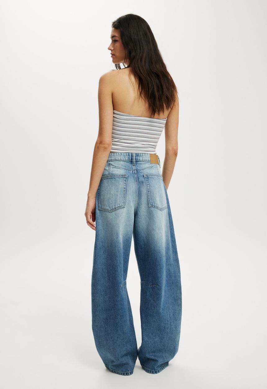 Cotton On - Barrel jean - eve blue