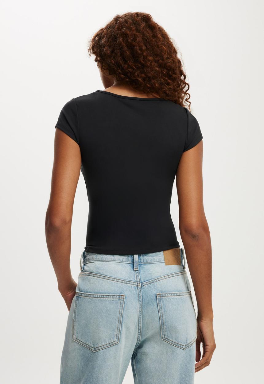 Cotton On - Hold me short sleeve - black