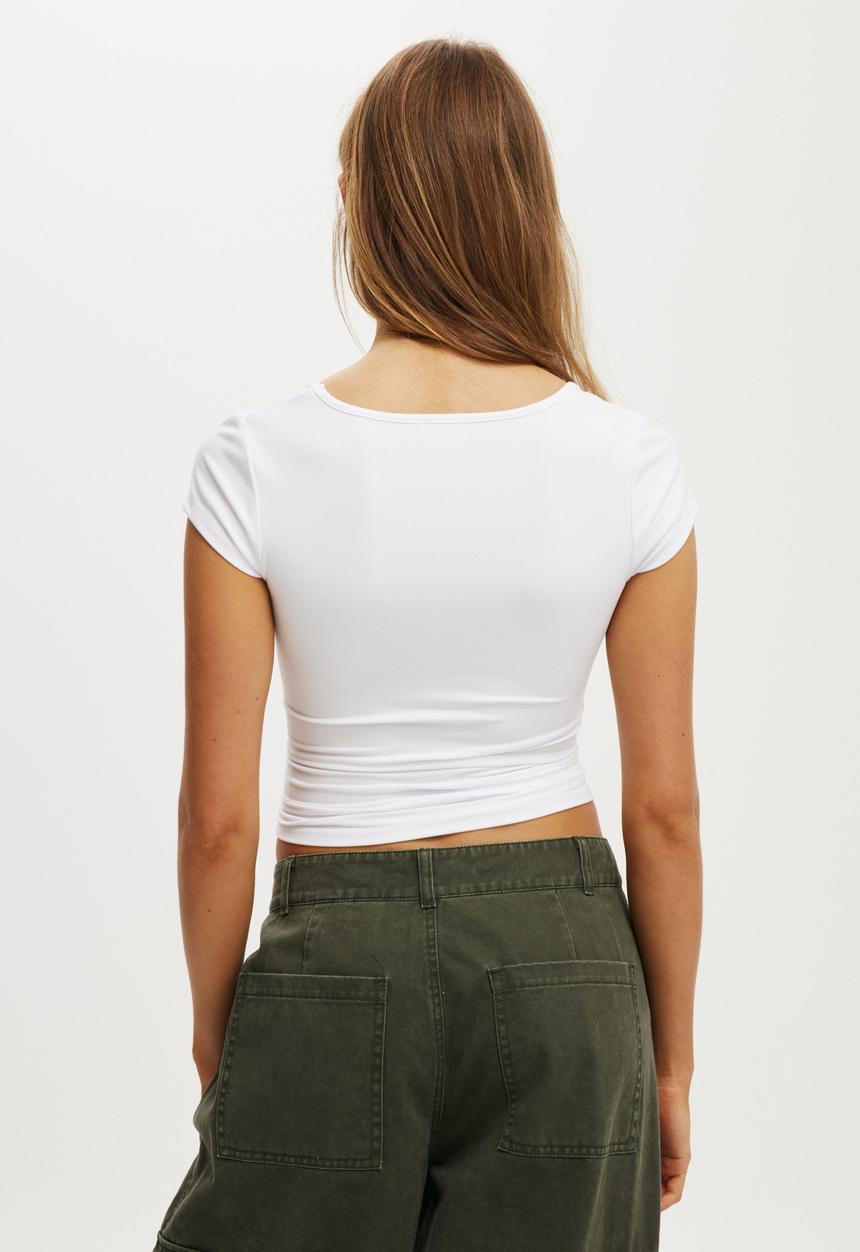 Cotton On - Hold me short sleeve - white