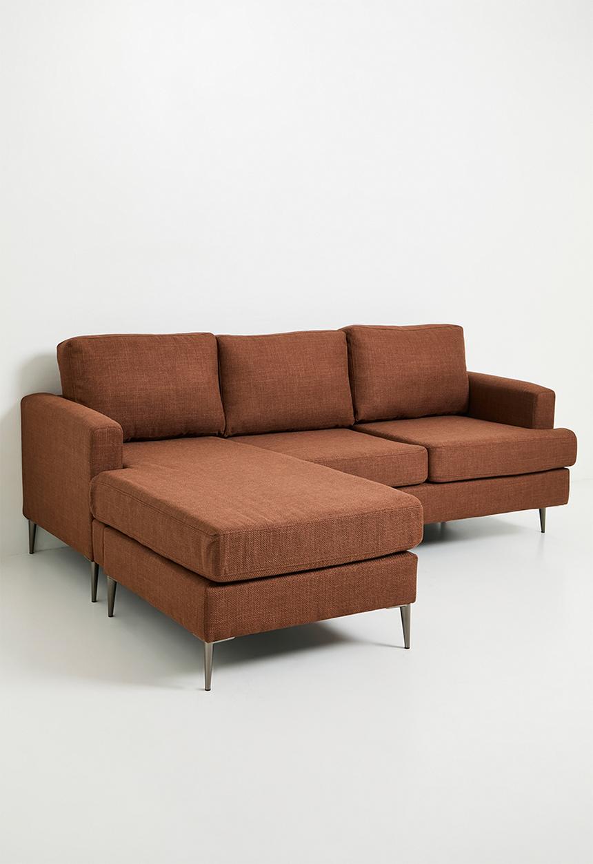 Sixth Floor - Bali sectional couch - brick