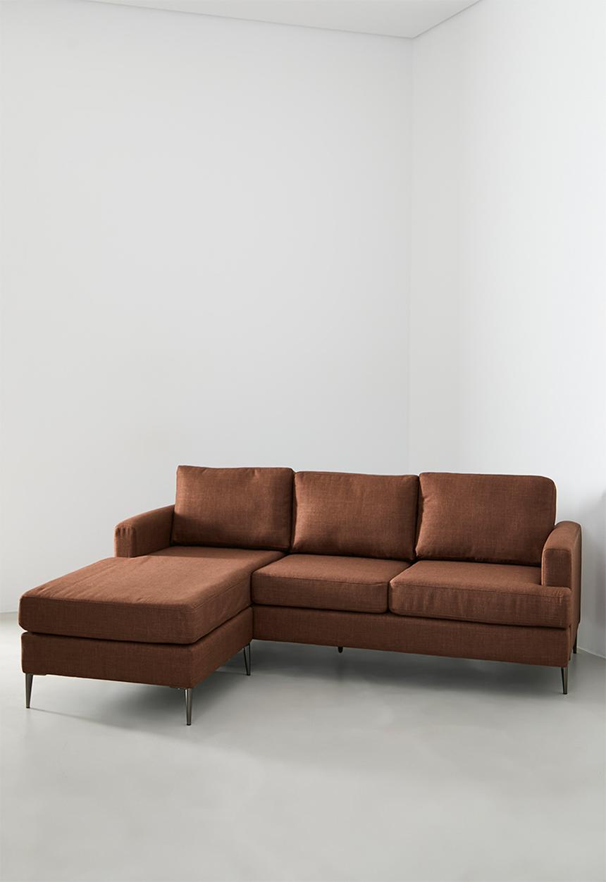 Sixth Floor - Bali sectional couch - brick