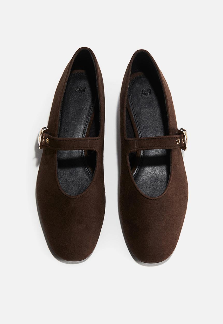 H&M - Mary jane ballet pumps - dark brown