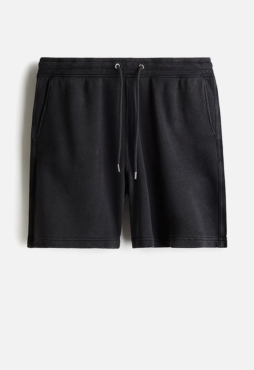 H&M - Regular fit sweatshorts - black