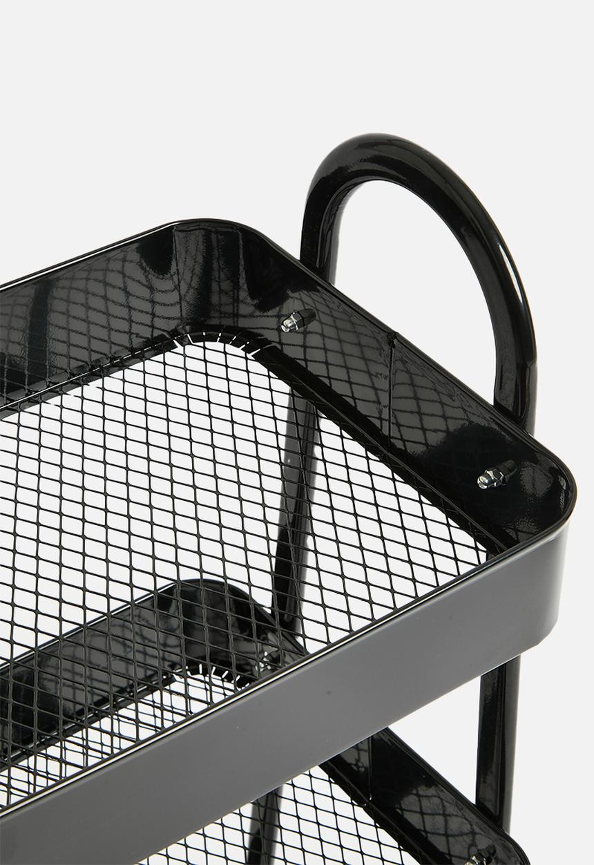 Storage Solutions - Wheely storage rack - black