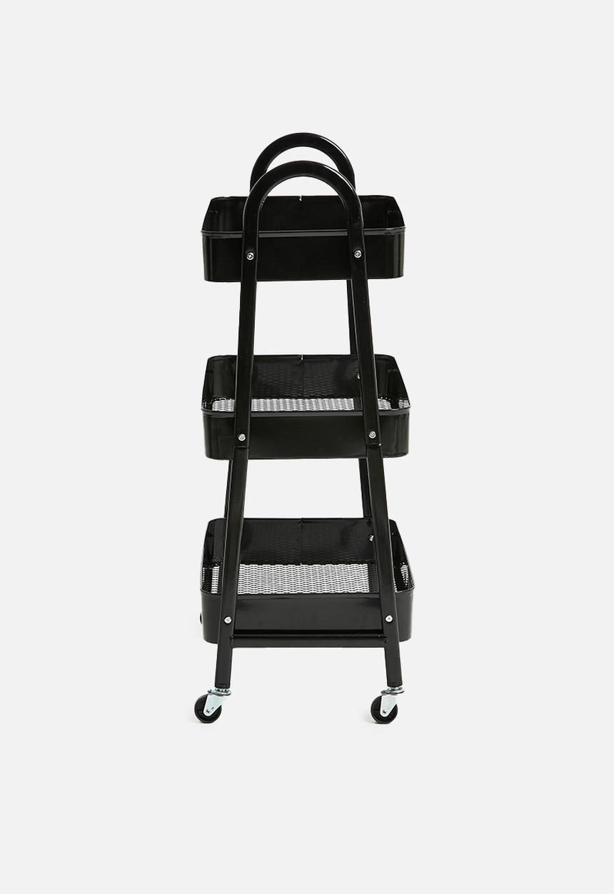 Storage Solutions - Wheely storage rack - black