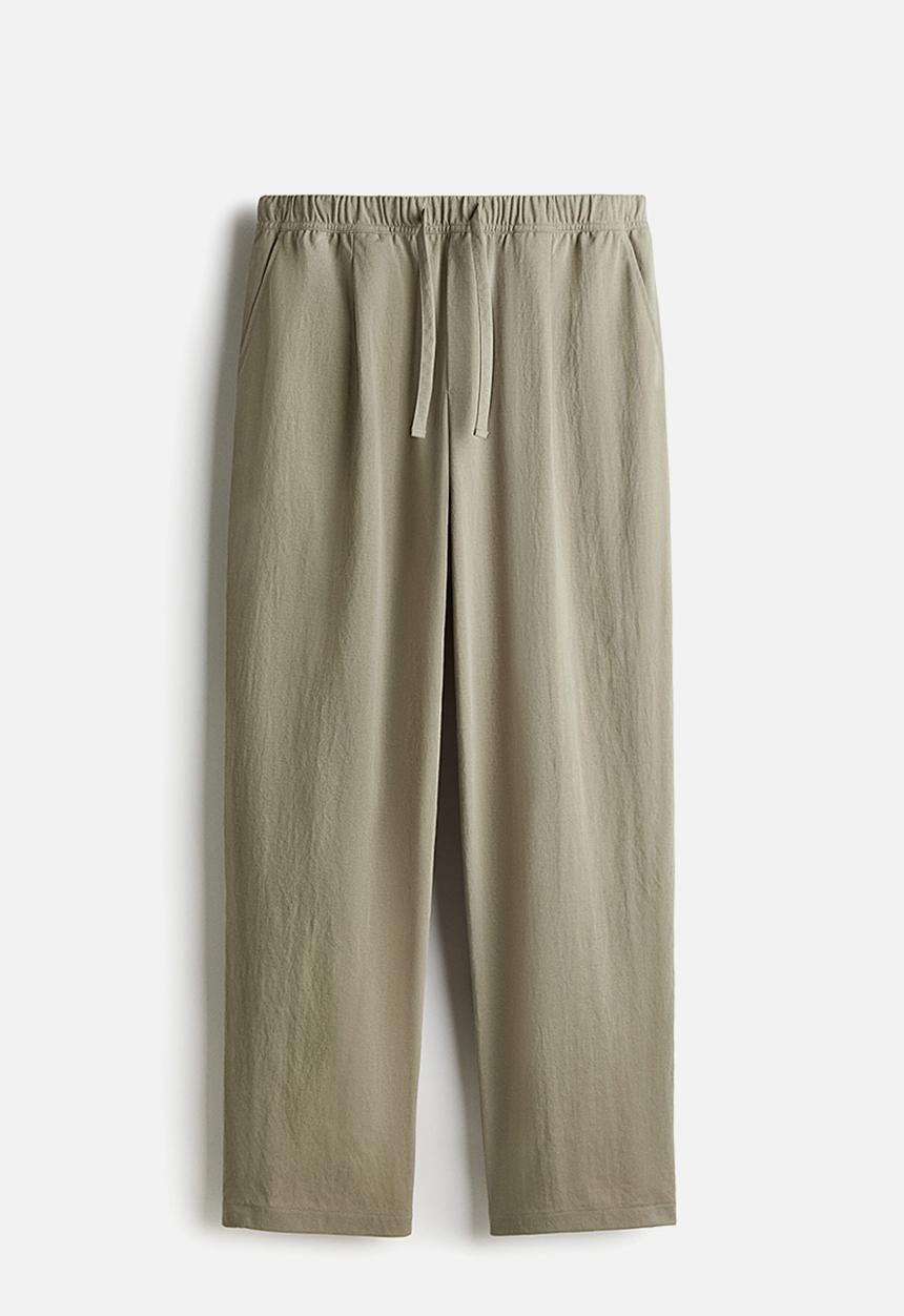 H&M - Relaxed fit trousers - khaki green