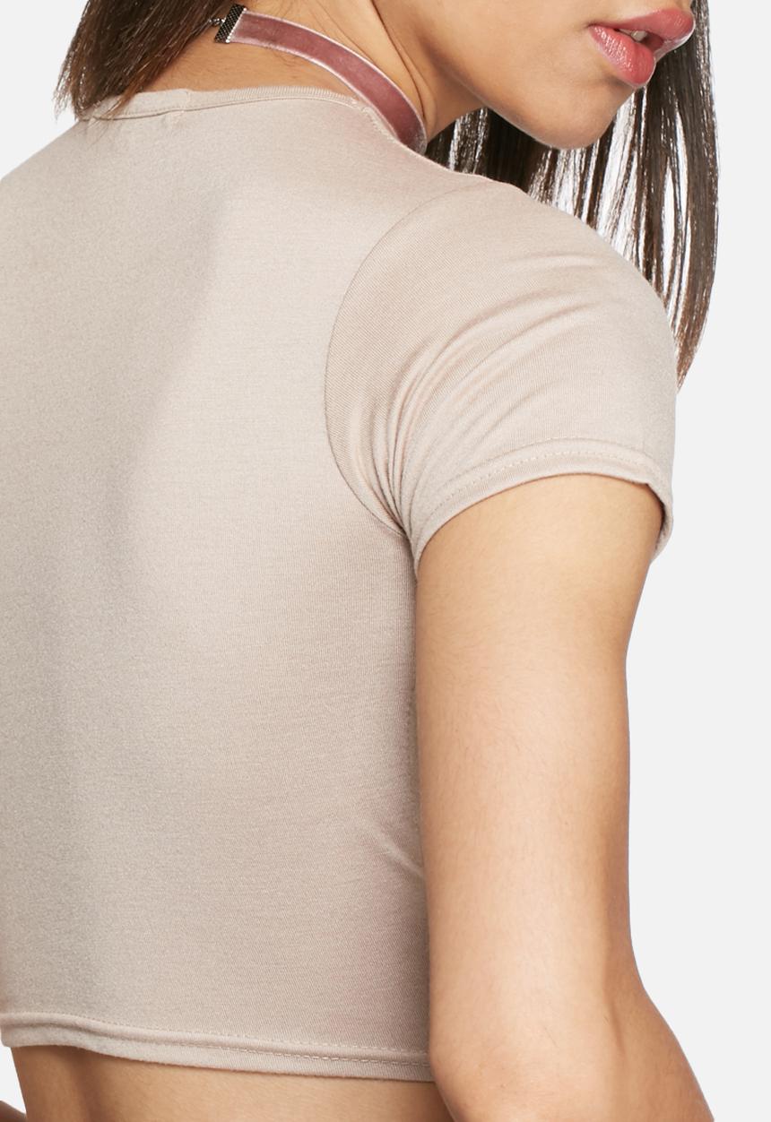 Daisy Street - Knot crop tee