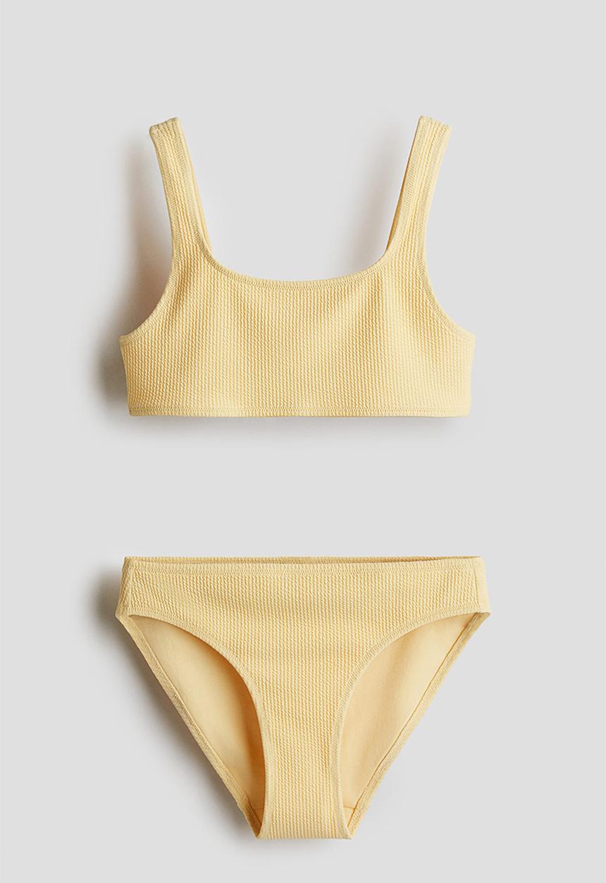 H&M - Textured bikini - yellow