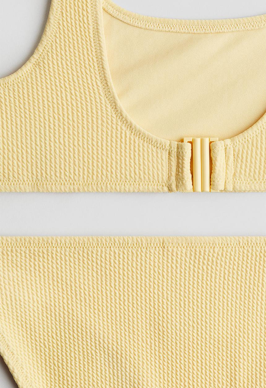 H&M - Textured bikini - yellow