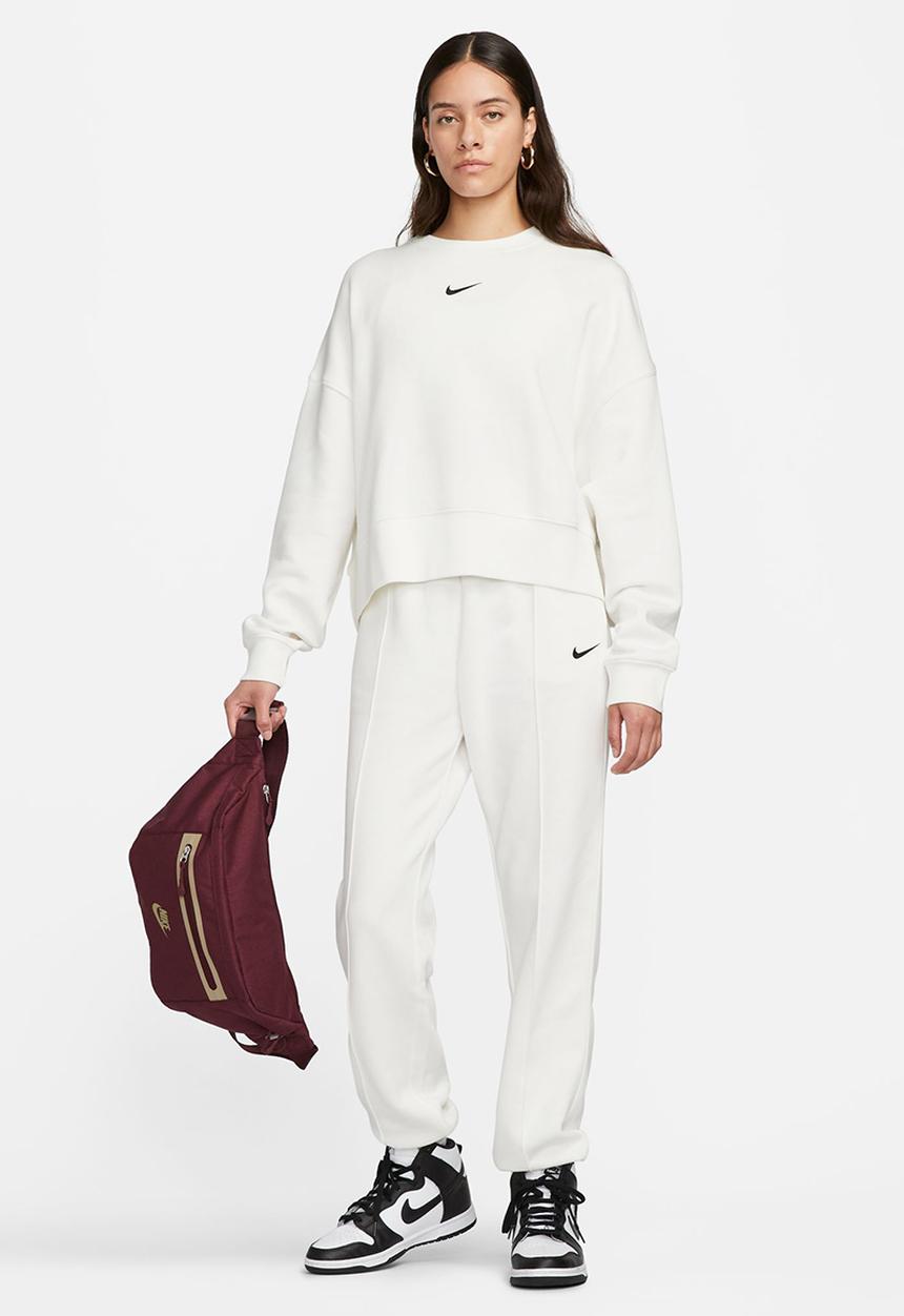 Nike - W Nsw Essntl Clctn Flc Mr Pant - Sail/Black