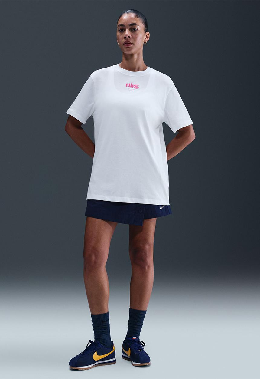 Nike - W Nsw Classics Os Tee - White/Pink Foam