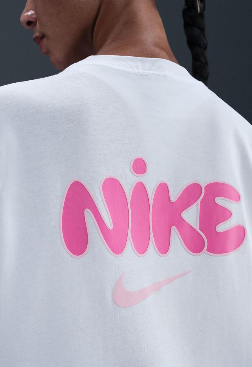 Nike - W Nsw Classics Os Tee - White/Pink Foam