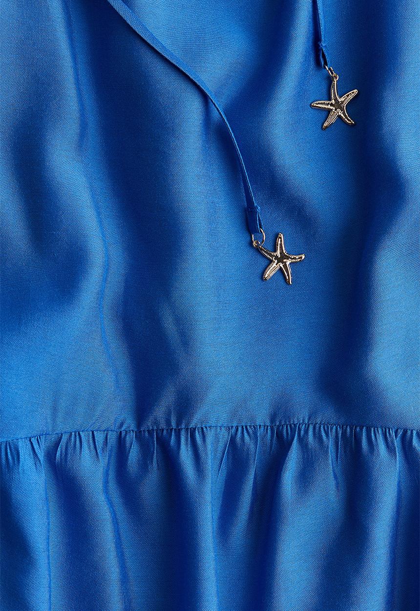 H&M - Drawstring-detail dress - bright blue