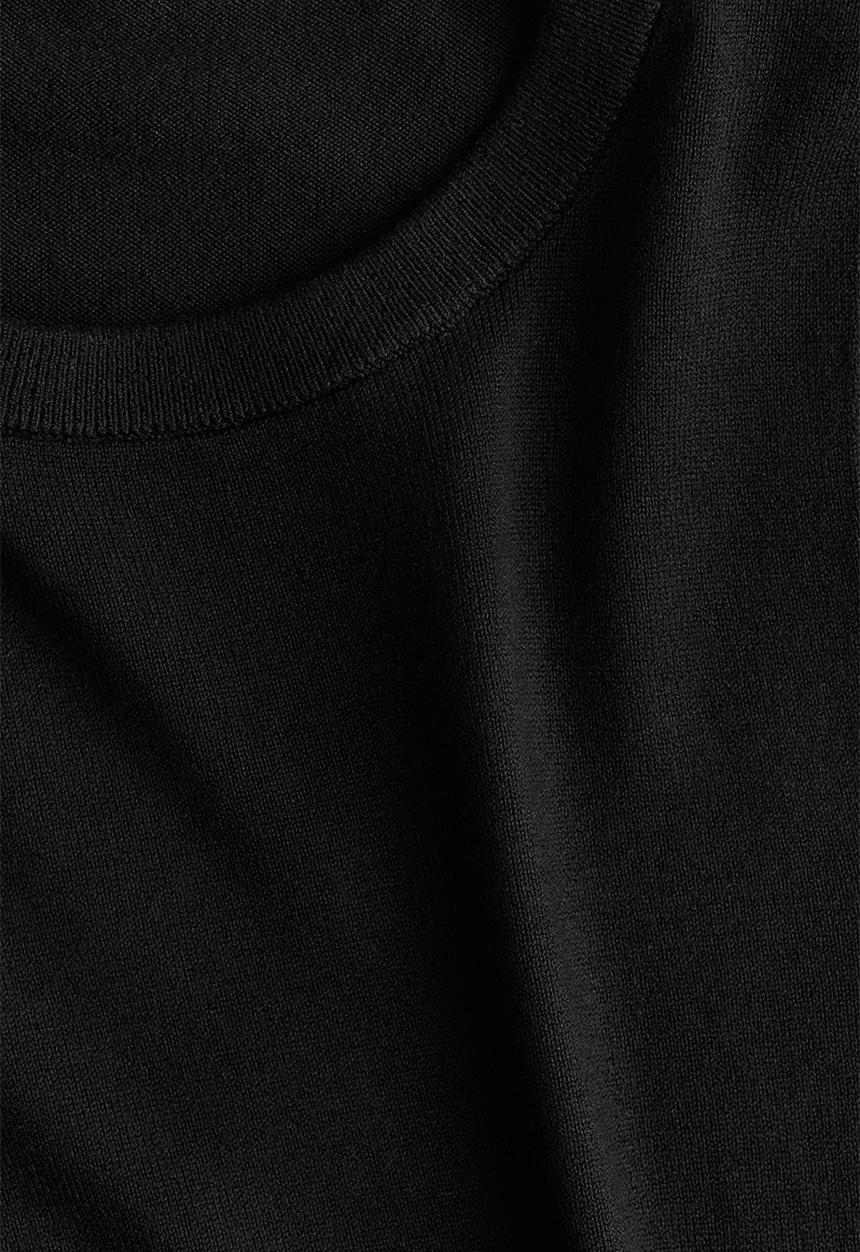 H&M - Fine-knit sweater vest - black