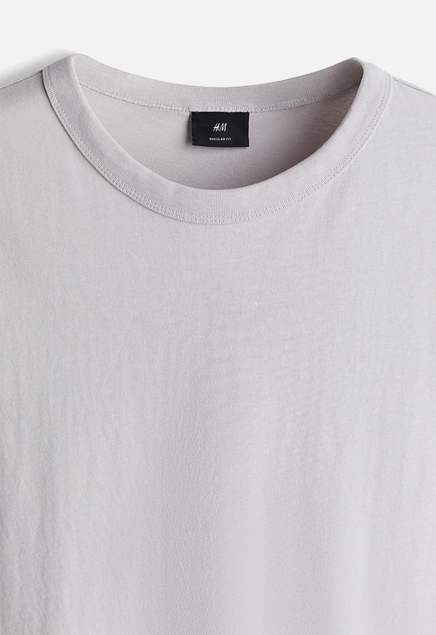 H&M - Regular fit T-shirt - grey