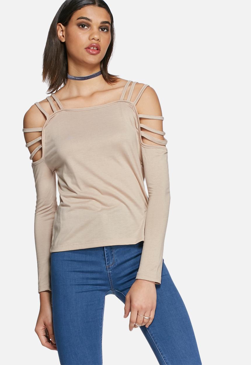 Daisy Street - Chanel cold shoulder strappy top