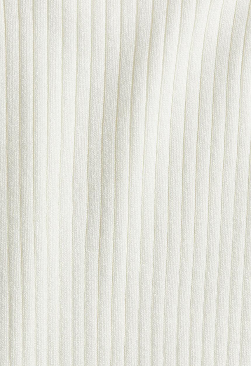 H&M - Rib-knit top - white