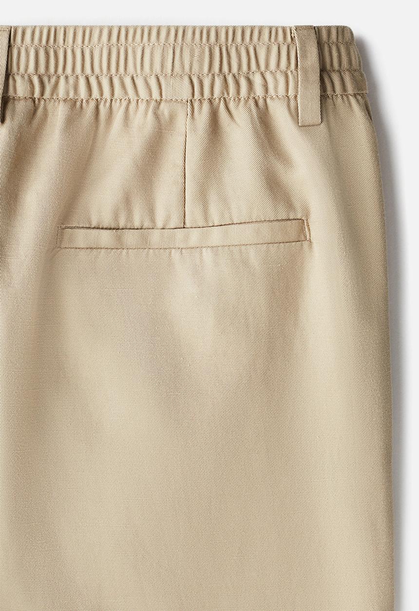 H&M - Regular fit lyocell-blend trousers - beige
