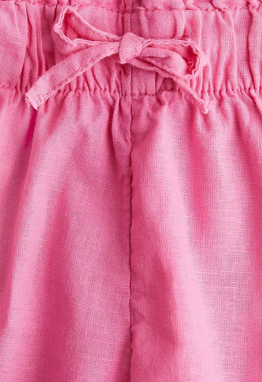 H&M - Linen-blend shorts - pink