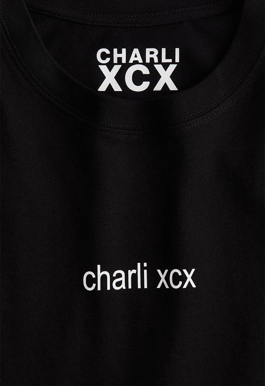 H&M - Oversized printed T-shirt - black charli xcx
