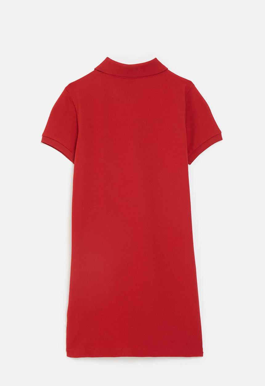 POLO - Core girls dakota ss golfer dress - red